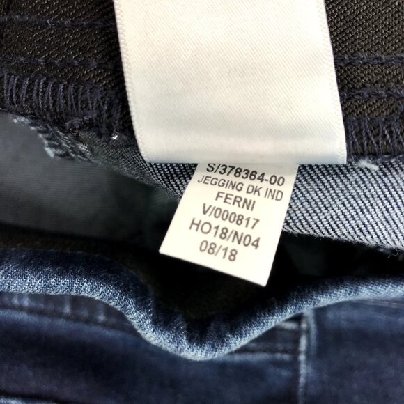 OLD NAVY Womens Size 4 Rockstar Raw/Cut Hem Dark Wash Ankle Jegging Jeans NEW - Picture 10 of 16